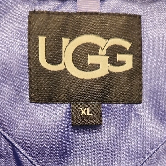 UGG Gertrude Short Teddy Lavender Sherpa Jacket - Picture 6 of 10